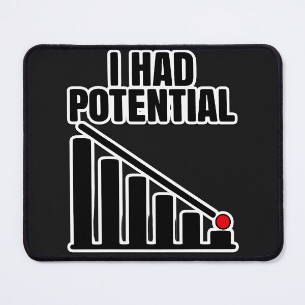 Item preview, I Had Potential Funny Decline Graph designed and sold by madebysiwa.