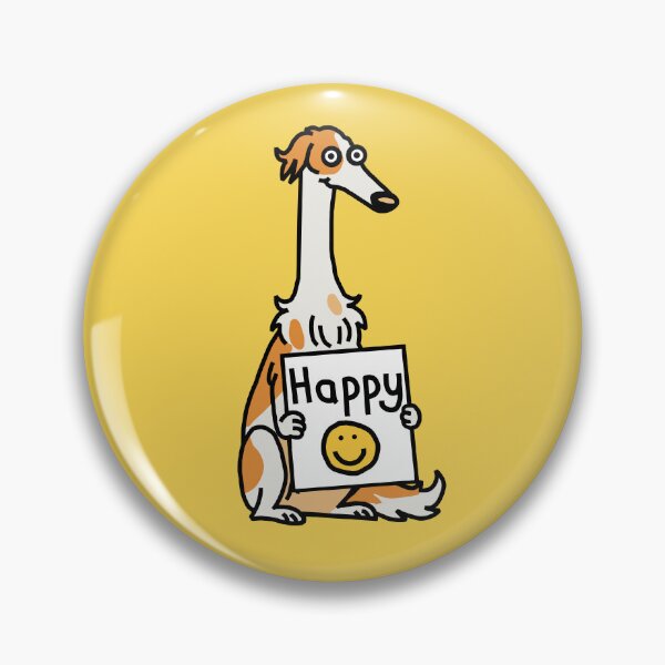 Item preview, Happy Borzoi Dog designed and sold by ellenhenry.
