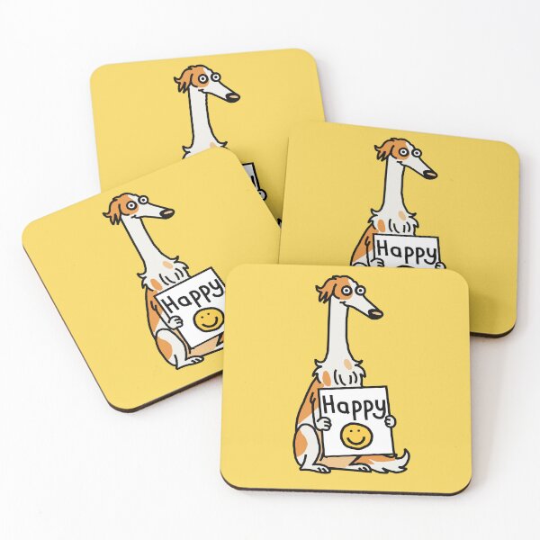 Item preview, Happy Borzoi Dog designed and sold by ellenhenry.