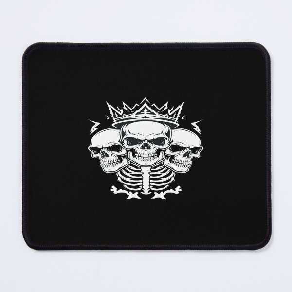 Item preview, Crowned Skull Trio – Dark Gothic Skull Art with Lightning for Metal & Tattoo Aesthetic designed and sold by Bright Nest Studio.