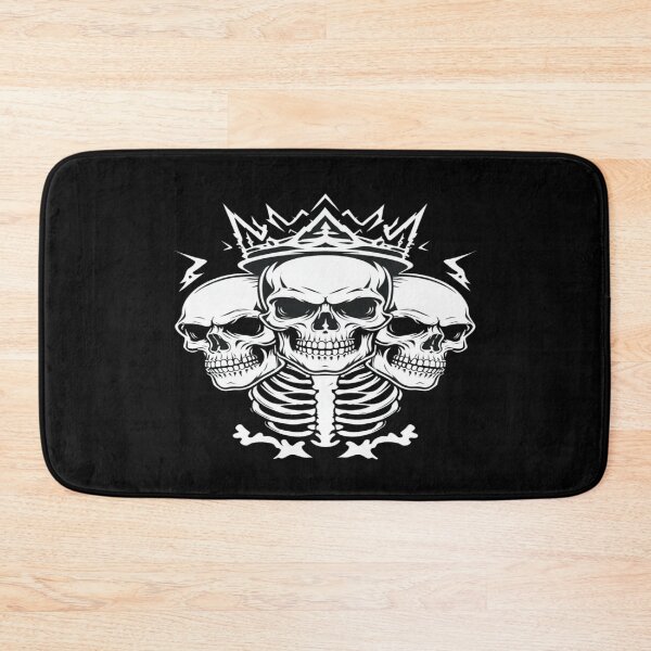 Item preview, Crowned Skull Trio – Dark Gothic Skull Art with Lightning for Metal & Tattoo Aesthetic designed and sold by Bright Nest Studio.