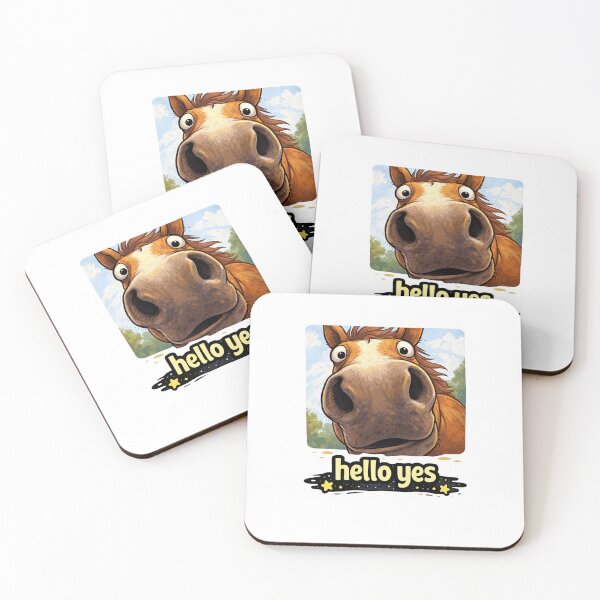 Item preview, Hello Yes Horse Funny Meme designed and sold by MonkiFlipp.