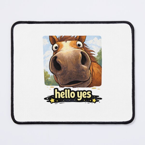 Item preview, Hello Yes Horse Funny Meme designed and sold by MonkiFlipp.