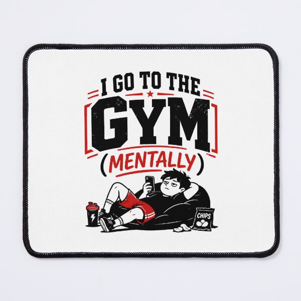 Item preview, Funny Gym Shirt – I Go To The Gym Mentally Humor Tee, Lazy Workout Joke Shirt, Sarcastic Fitness Graphic designed and sold by lamiarte.