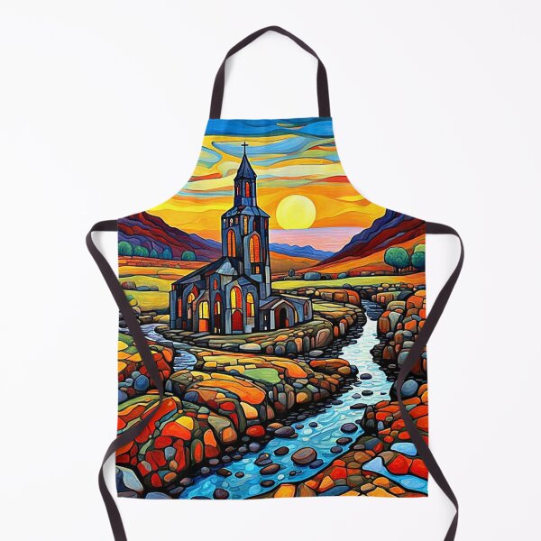 Item preview, Ruined church at sunset designed and sold by George Hutton Hunter.