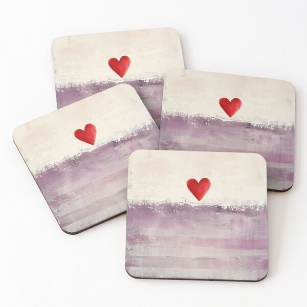 Item preview, Minimalist Heart Stripe Wall Art Neutral Abstract Love Print designed and sold by NarjaShop.