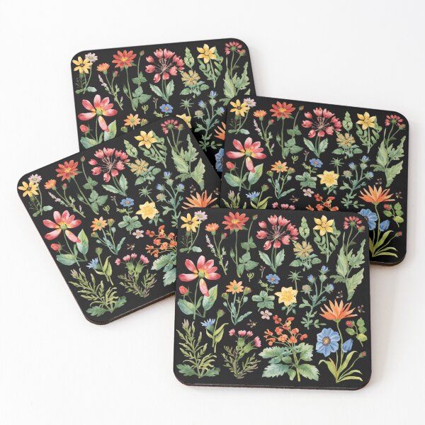 Item preview, Wildflowers watercolor set designed and sold by uunaa.
