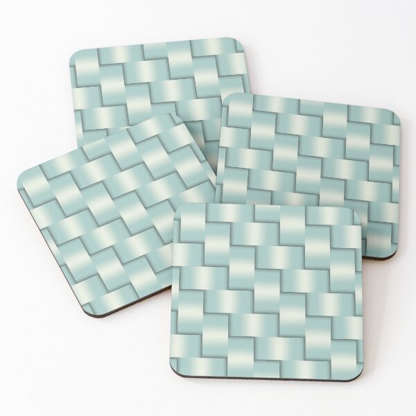 Item preview, Horizontal Duck egg basket weave seamless repeating pattern designed and sold by SeamlessDsign.