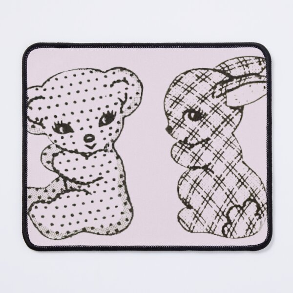 Item preview, Cute Bunny and Bear | Polka Dot and Checkered Pattern | Cute Animals Duo designed and sold by nyro collective .
