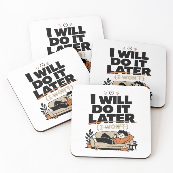 Item preview, Procrastination Shirt – I Will Do It Later Funny Quote Tee, Lazy Humor Graphic Shirt, Relatable Meme T-Shirt designed and sold by lamiarte.