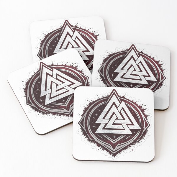Item preview, Valknut Viking Symbol Sticker – Norse Mythology Warrior Emblem | Nordic Rune Triangle Design designed and sold by IconicDesignsXd.