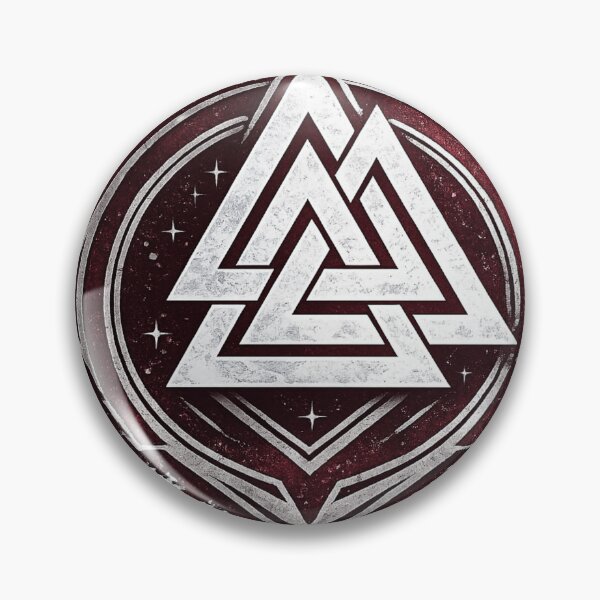 Item preview, Valknut Viking Symbol Sticker – Norse Mythology Warrior Emblem | Nordic Rune Triangle Design designed and sold by IconicDesignsXd.