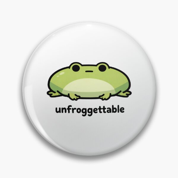 Item preview, Unfroggettable Cute Frog Pun designed and sold by MonkiFlipp.