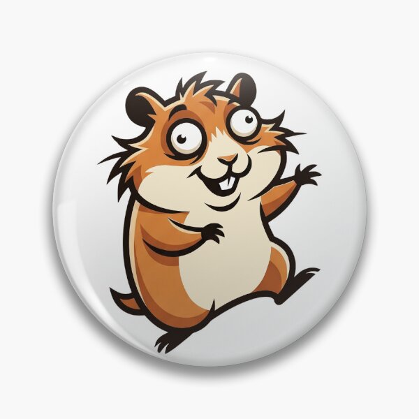 Item preview, Cute dancing hamster illustration in comic style designed and sold by AdCoL.