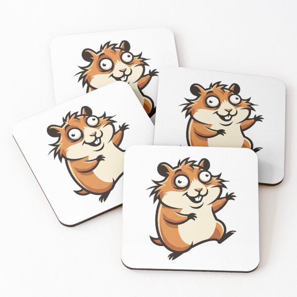 Item preview, Cute dancing hamster illustration in comic style designed and sold by AdCoL.