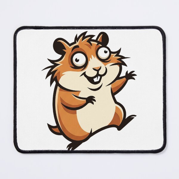 Item preview, Cute dancing hamster illustration in comic style designed and sold by AdCoL.
