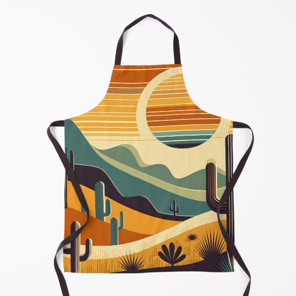 Item preview, Geometric Desert Sunset with Cacti designed and sold by InkSmithery.