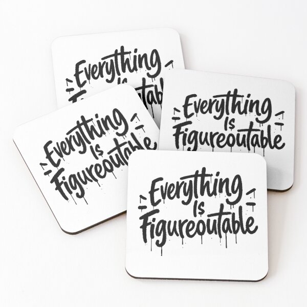 Item preview, Everything Is Figureoutable Positive Strength Quote designed and sold by SkeletonsDanger.