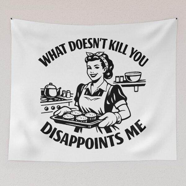 Item preview, Vintage style pin-up disappointed housewife | budflux.com designed and sold by Budflux.