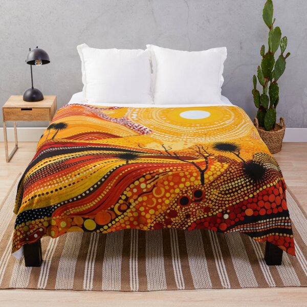 Item preview, Aboriginal Inspired Dot Art - Spreading Sun designed and sold by GrinGalore.