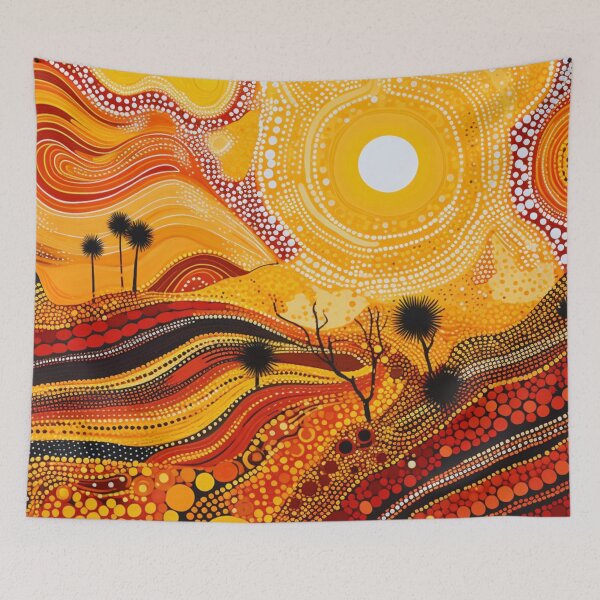 Item preview, Aboriginal Inspired Dot Art - Spreading Sun designed and sold by GrinGalore.