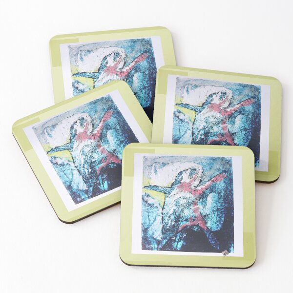 Item preview, Cave Bear Dancing (Original Etching and Mix Media Painting by ACCI) designed and sold by VanyssaGraphics.
