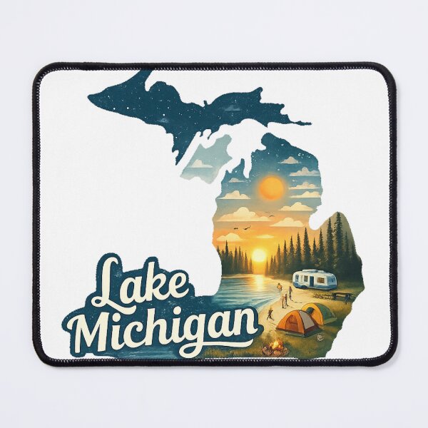 Item preview, Lake Michigan Travel Art designed and sold by maximinano100k.
