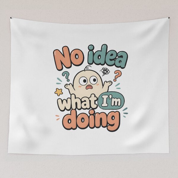 Item preview, Funny Confused Shirt – No Idea What I’m Doing Tee, Relatable Humor Graphic Shirt, Cute Confusion Meme designed and sold by lamiarte.