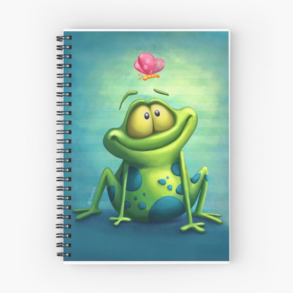 Item preview, The frog smiled and the butterfly flew around her. designed and sold by AdmiPrint.