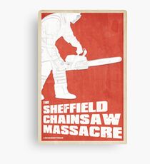 THE SHEFFIELD CHAINSAW MASSACRE POSTER Canvas Print
