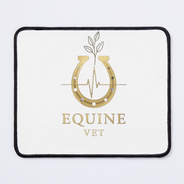 Item preview, Luxury Equine Vet Logo – Horse Veterinarian Design, Equestrian Medical Aesthetic, Horseshoe Heartbeat Minimal Style designed and sold by batoot1.