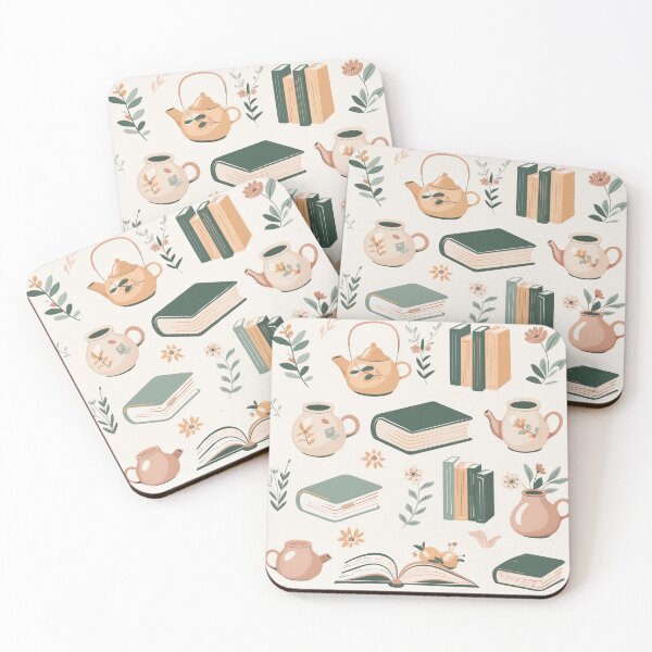 Item preview, Floral Books and Tea designed and sold by xiao xuans.