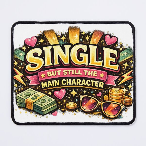 Item preview, Funny Quote Single but still the main character designed and sold by Swati's Digital Den.