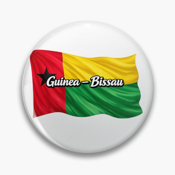 Item preview, Guinea-Bissau Flag Waving Design – West Africa National Pride Graphic, Bissau-Guinean Heritage Artwork designed and sold by GarnerSupplyCo.