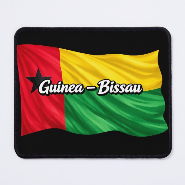 Item preview, Guinea-Bissau Flag Waving Design – West Africa National Pride Graphic, Bissau-Guinean Heritage Artwork designed and sold by GarnerSupplyCo.