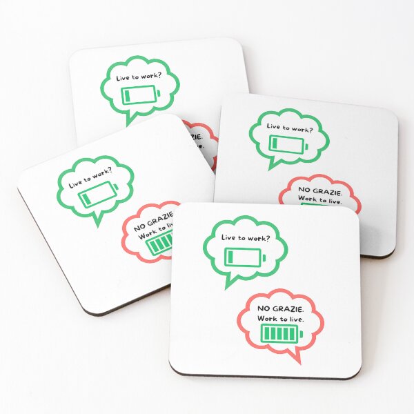 Item preview, Work To Live No Grazie - Funny Italian Lifestyle & Anti Hustle Quote designed and sold by TheItaliandilemma.