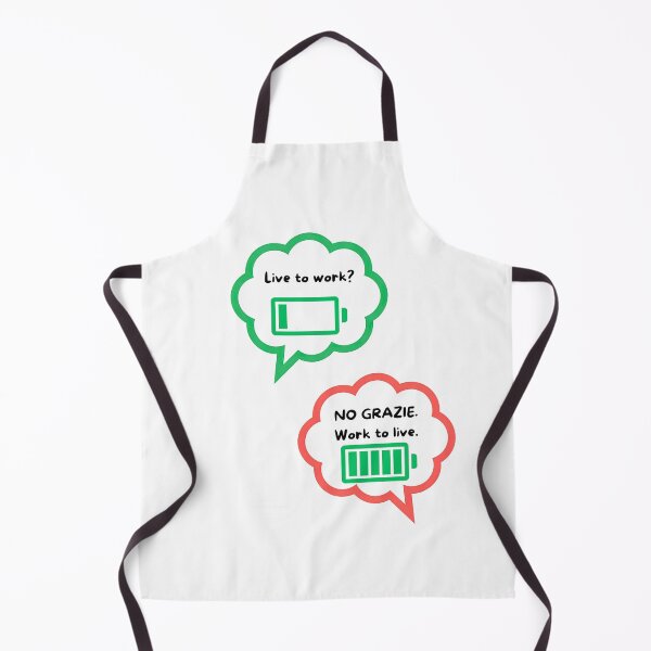 Item preview, Work To Live No Grazie - Funny Italian Lifestyle & Anti Hustle Quote designed and sold by TheItaliandilemma.
