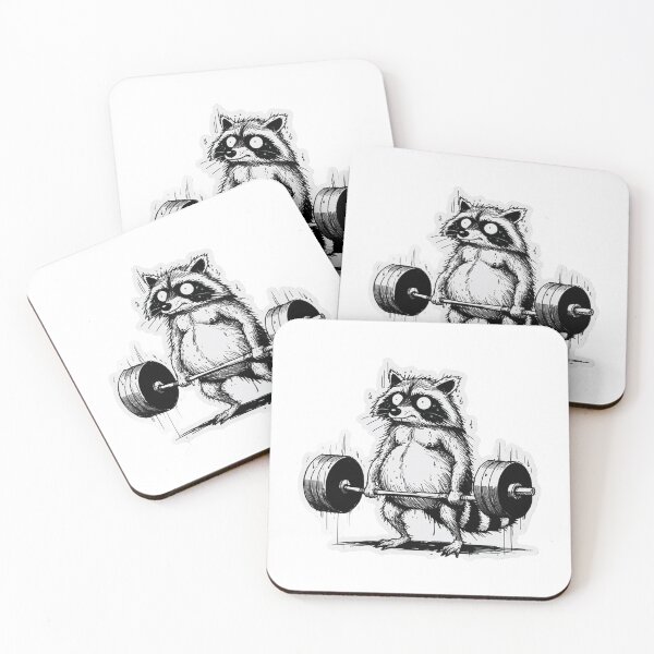 Item preview, Gym Raccoon designed and sold by JossDesign15.