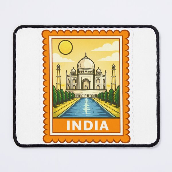 Item preview, India Taj Mahal Travel Stamp Sticker Magnet designed and sold by CLOUTKULT.