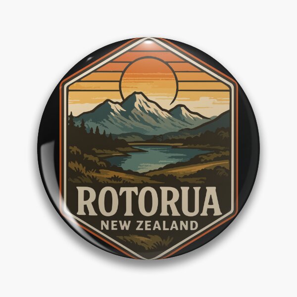 Item preview, Rotorua New Zealand Vintage Travel designed and sold by TomFrontierArt.