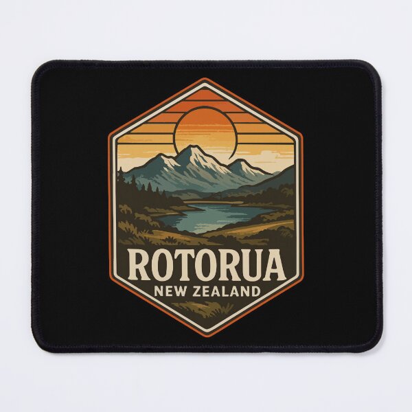 Item preview, Rotorua New Zealand Vintage Travel designed and sold by TomFrontierArt.