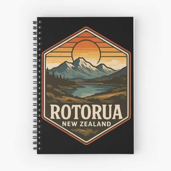 Item preview, Rotorua New Zealand Vintage Travel designed and sold by TomFrontierArt.