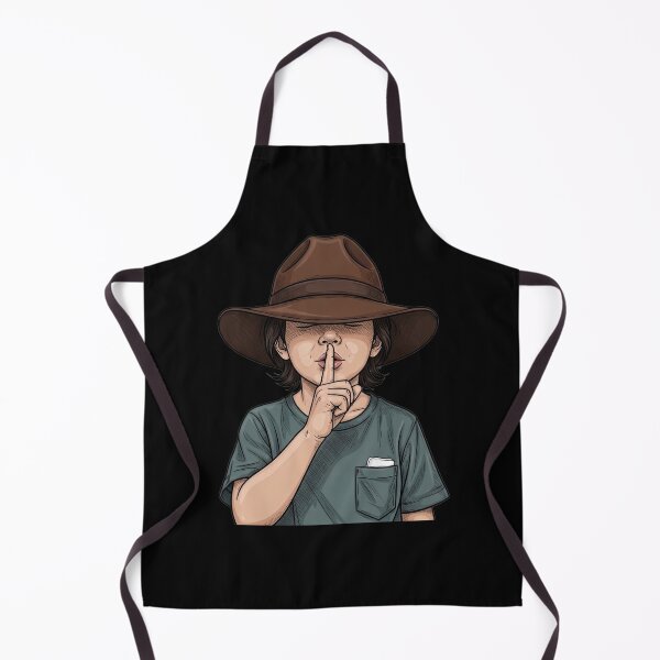 Item preview, Shh! Secret Keeper Kid in Cowboy Hat – Cute Shushing Gesture Cartoon T-Shirt designed and sold by Radhestore.