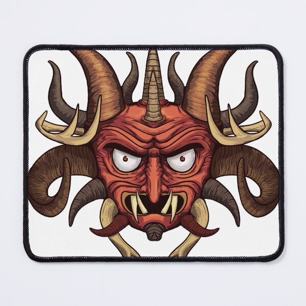 Item preview, Demon Mask Devil Horns Red Gothic Dark Art Occult Gift designed and sold by CLC54.