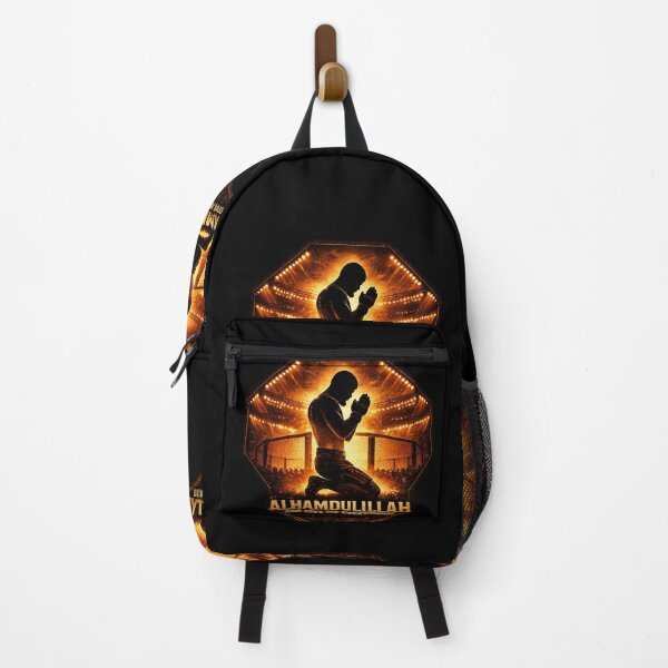 Item preview, The Champion’s Prayer: Golden Octagon Silhouette — MMA Art designed and sold by anidiots-studio.