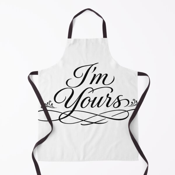 Item preview, I'm Yours Elegant Script Typography T-Shirt | Minimal Romantic Calligraphy Design | Black and White Love Quote designed and sold by bazstees54.