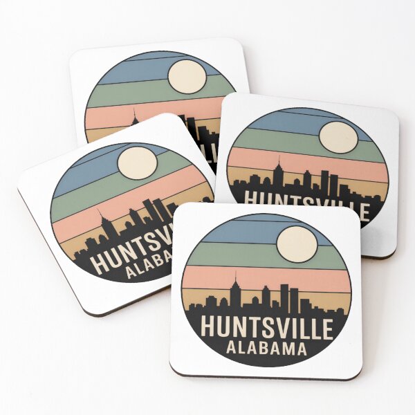 Item preview, Huntsville Alabama: Retro Skyline Badge designed and sold by CircinusStore.
