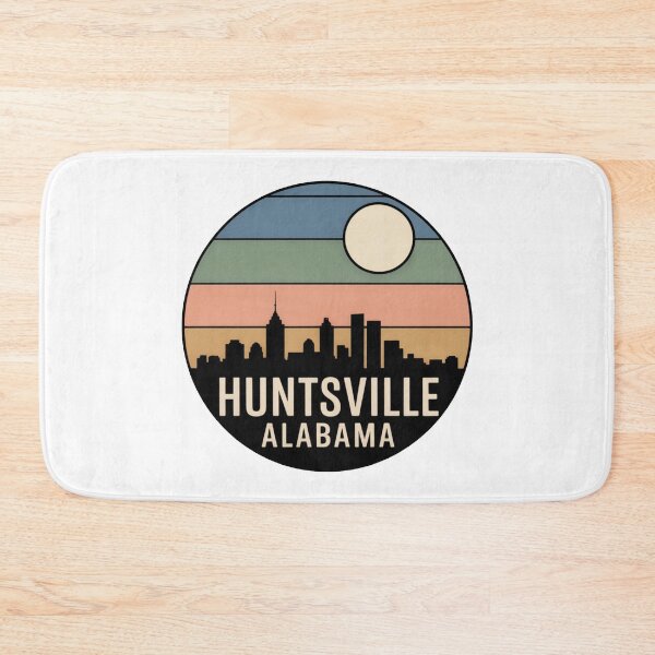 Item preview, Huntsville Alabama: Retro Skyline Badge designed and sold by CircinusStore.