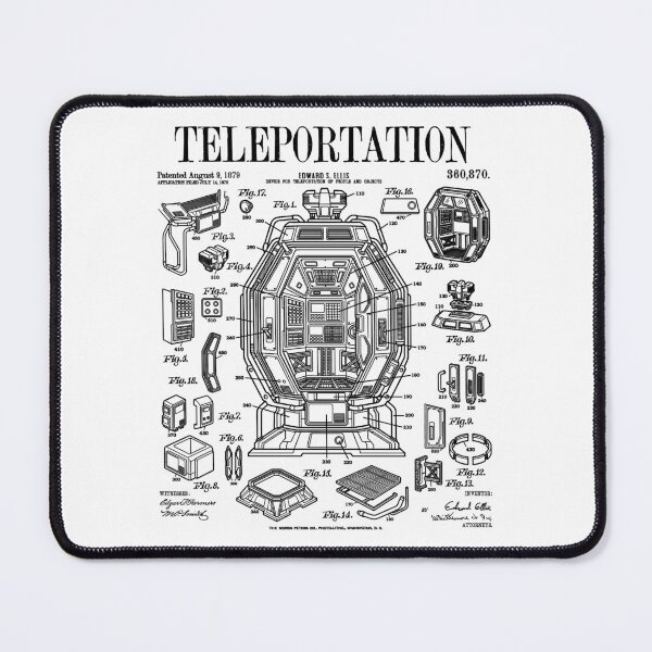 Item preview, Science Fiction Teleportation Funny Scifi Vintage Patent designed and sold by GrandeDuc.