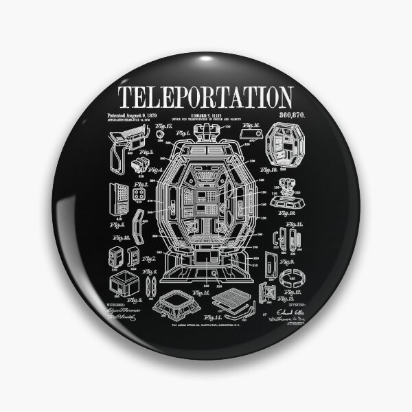 Item preview, Science Fiction Teleportation Funny Scifi Vintage Patent designed and sold by GrandeDuc.